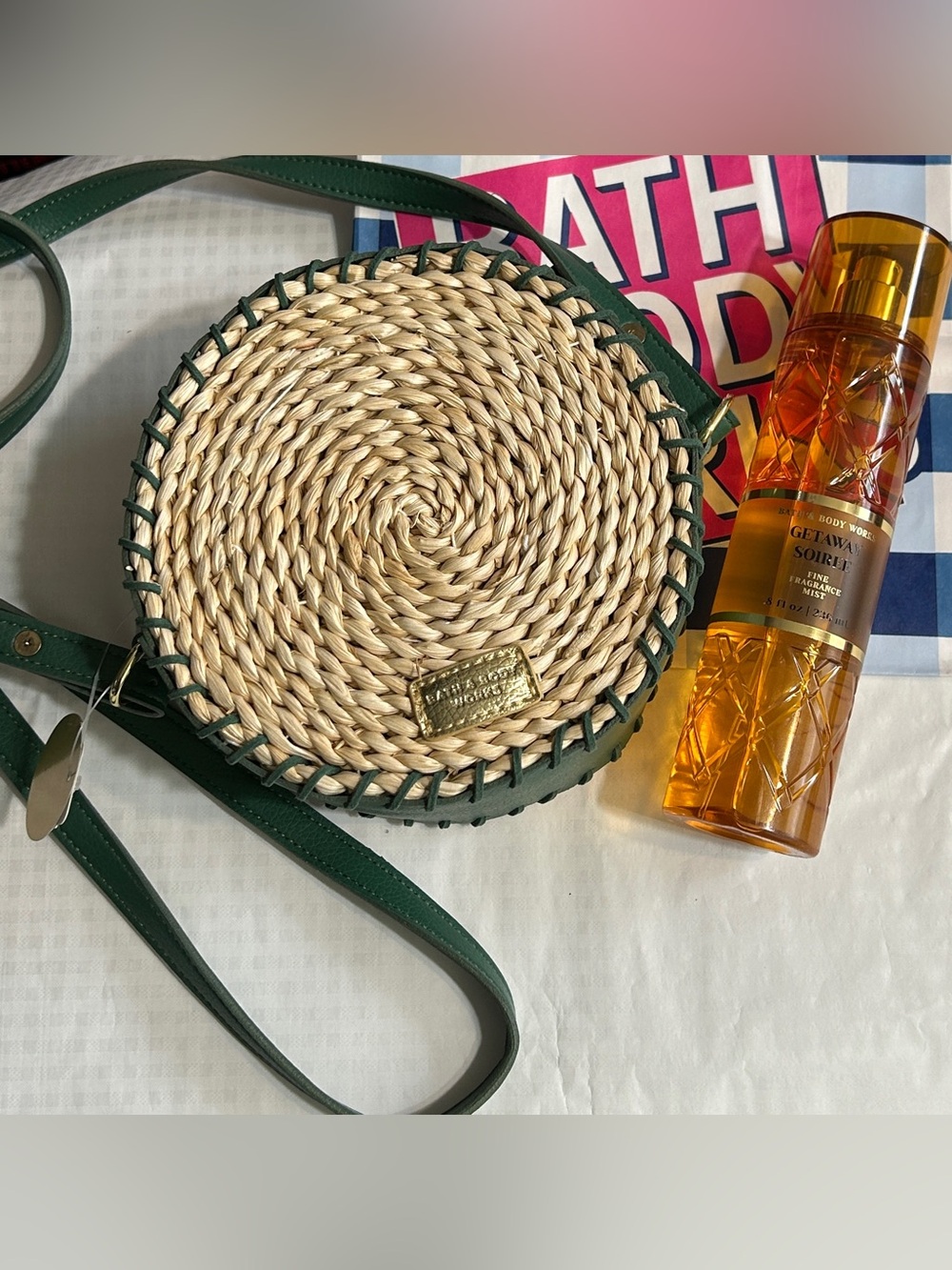 Bath & Body Works Getaway Soirée Fragrance Mist & BBW Crossbody Bag
